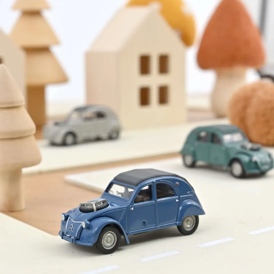 Norev Citroën 2CV 4x4 1966 miniature 1/54 bleu