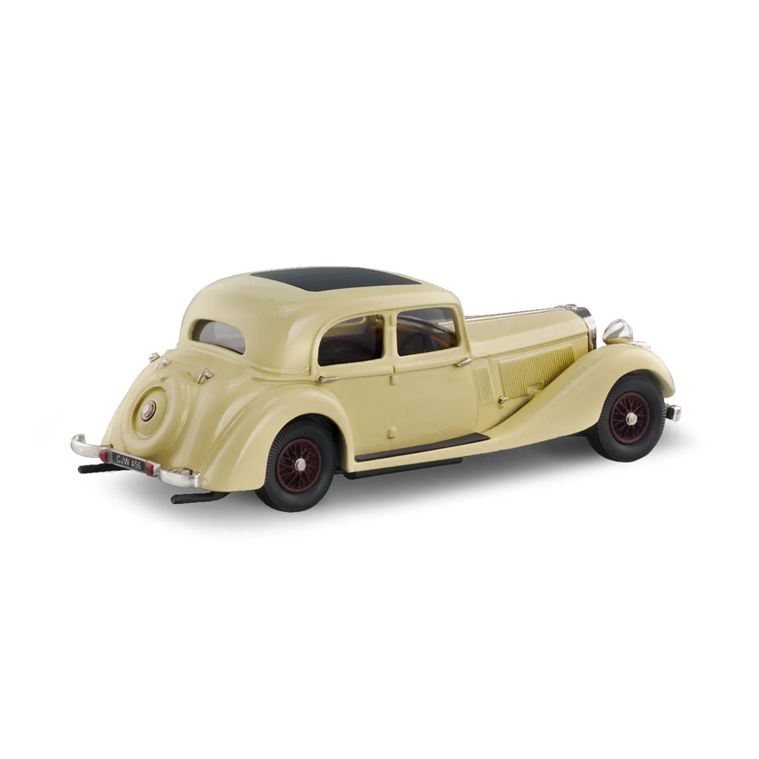Lansdowne 1937 Jensen 3.5 Litre S Type miniature crème boîte