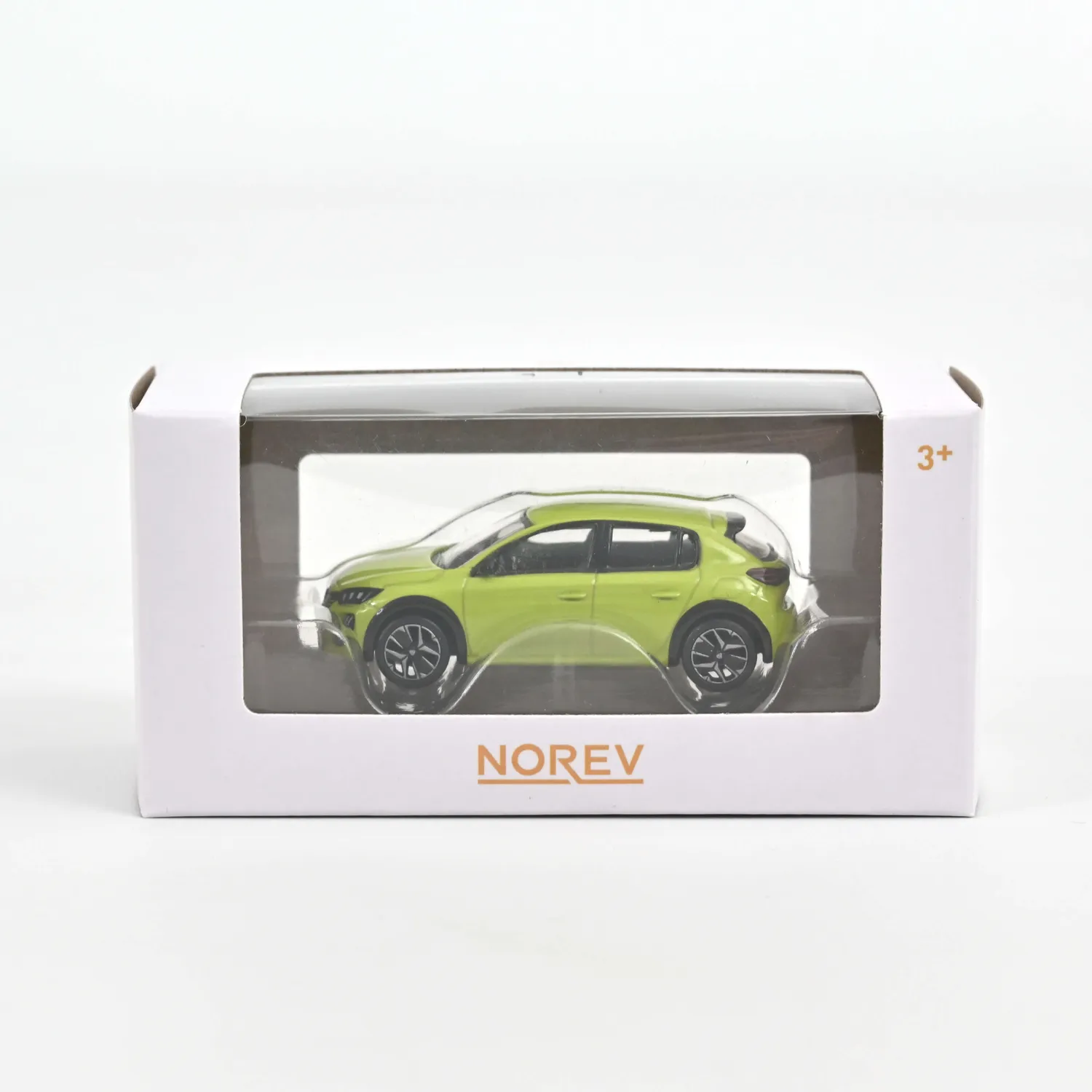 Norev Peugeot 208 miniature 1/64 jaune Agueda 2024