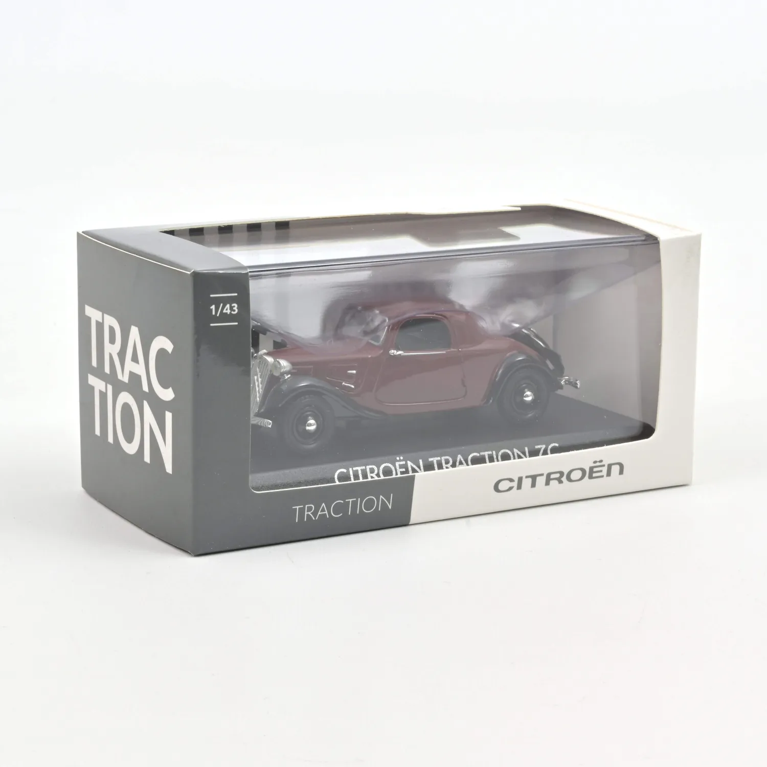 Norev Citroën Traction 7C miniature 1/43 faux-cabriolet rouge