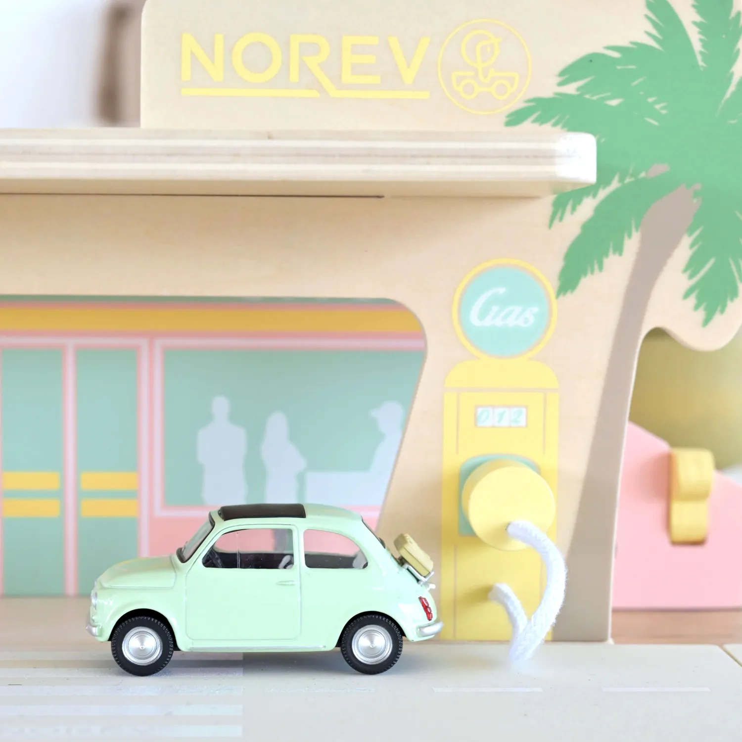 Norev Fiat 500 F 1965 Jet-car 1/43 vert clair
