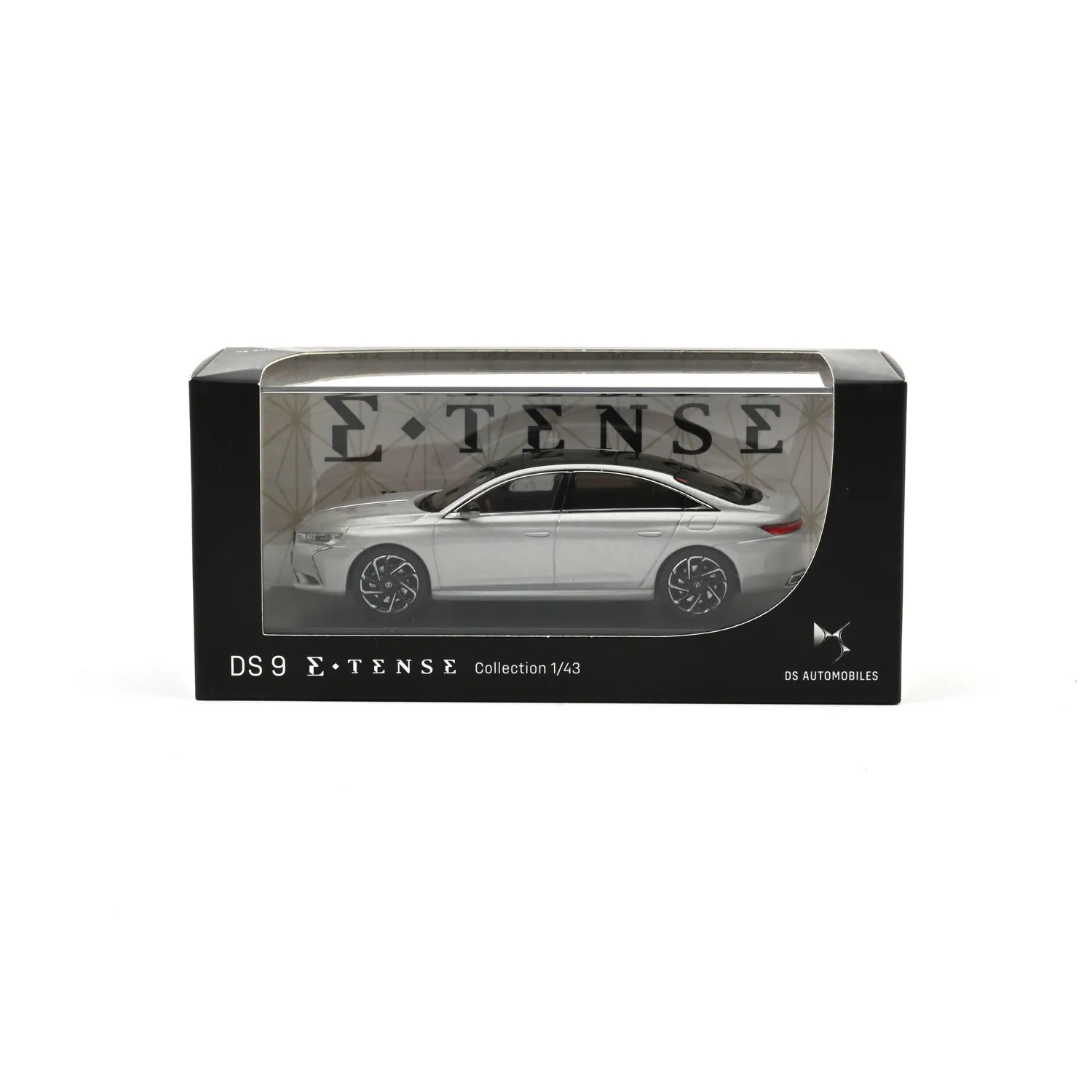 Norev DS 9 E-Tense miniature 1/43 cristal perlé berline