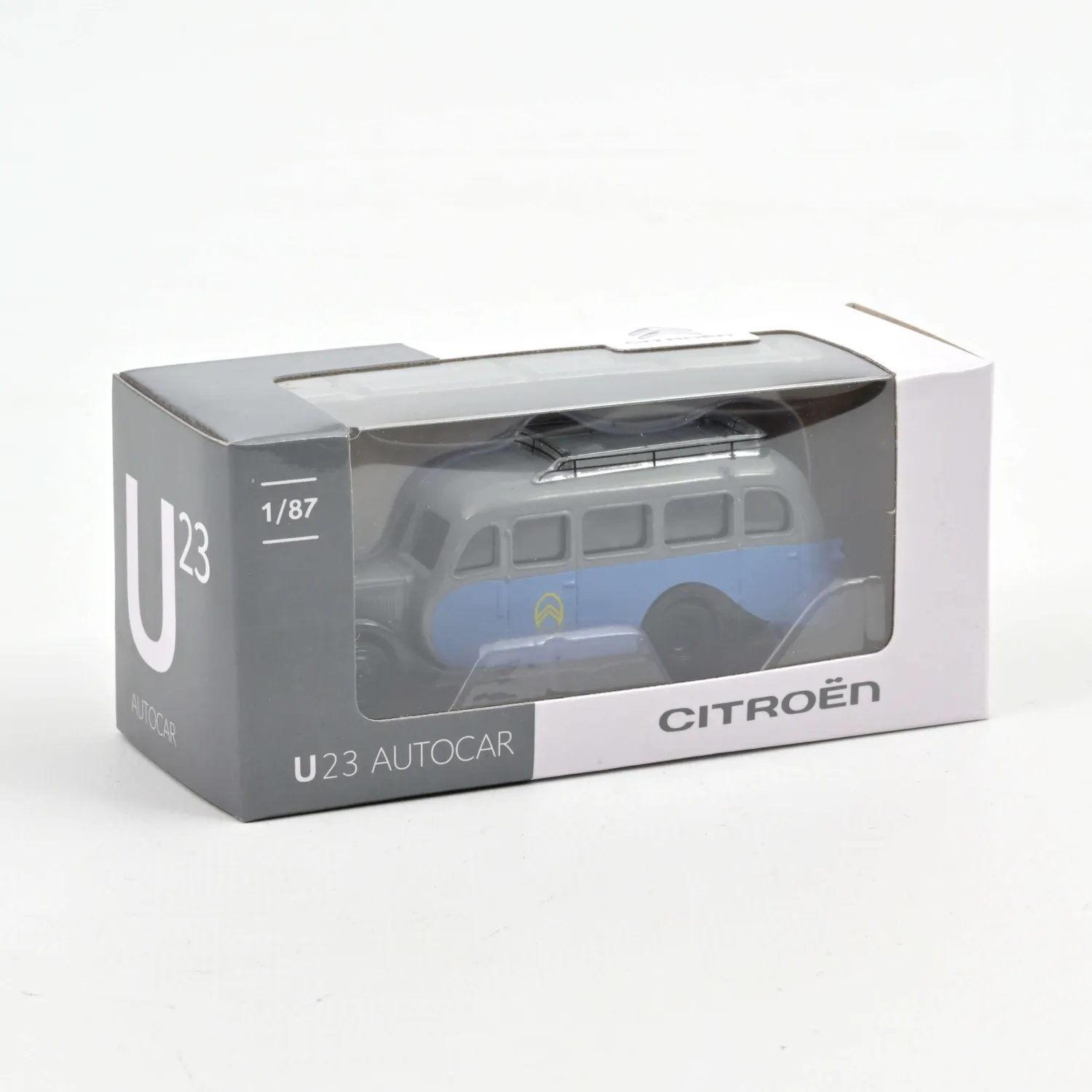 Norev Citroën U23 Autocar 1947 miniature 1/87 Gris Bleu