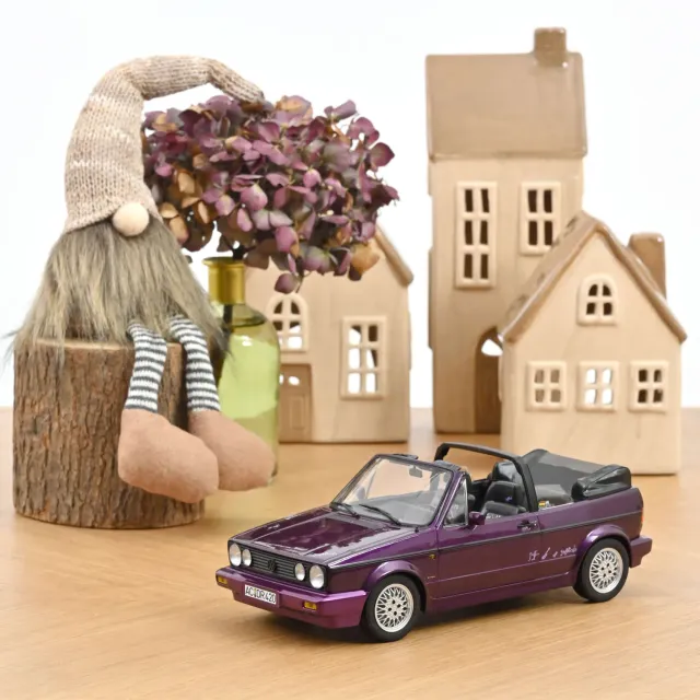Norev VW Golf Cabriolet 1992 miniature 1/18 violet 500pcs