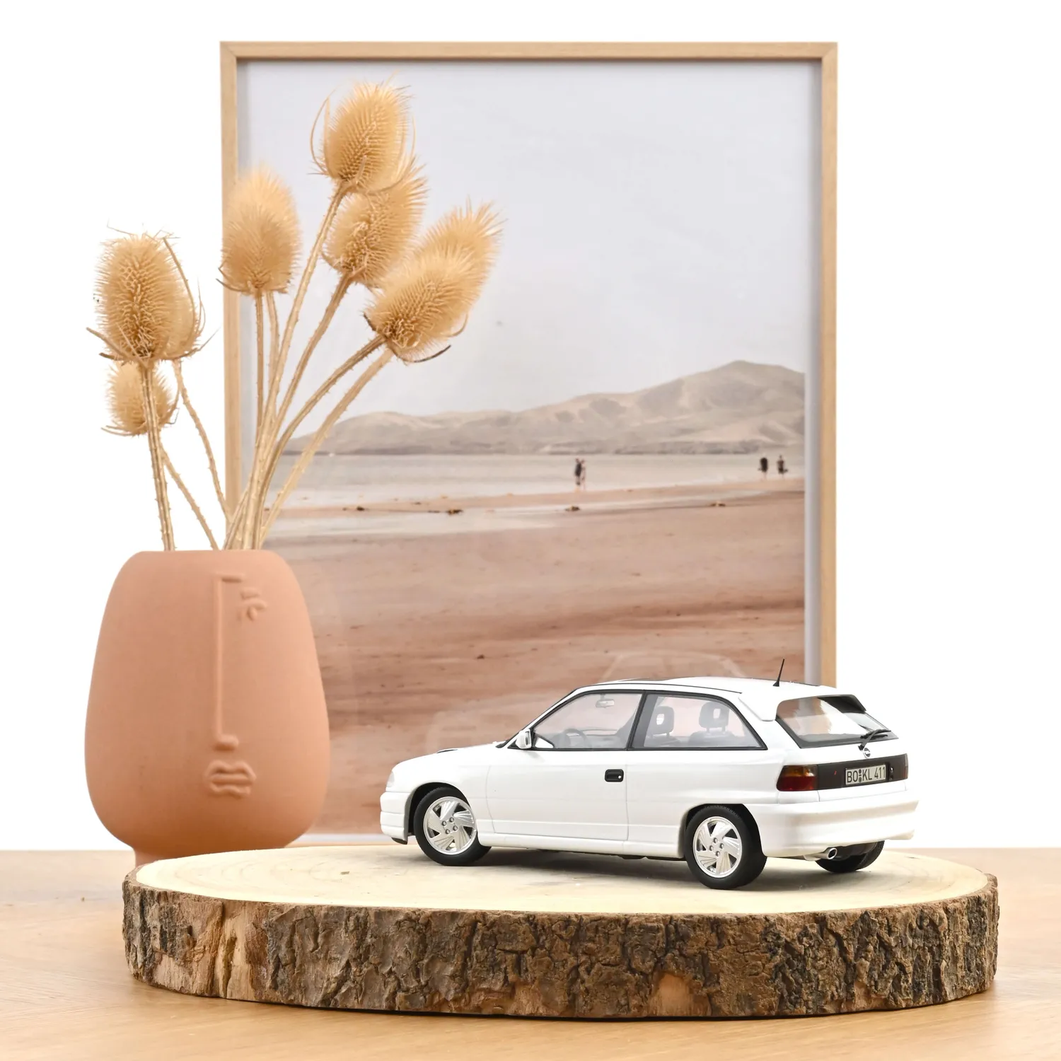 Norev Opel Astra GSi 1991 voiture miniature 1/18 Blanc Casablanca