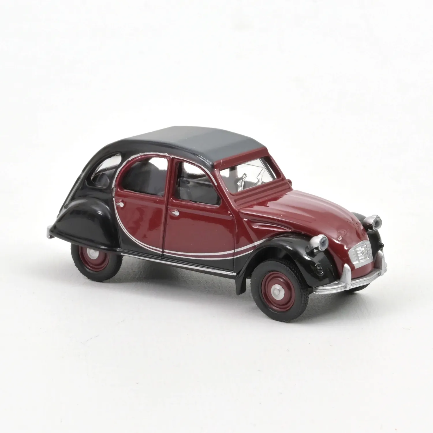 Norev Citroën 2CV Charleston 1982 miniature 1/54 Rouge Noir