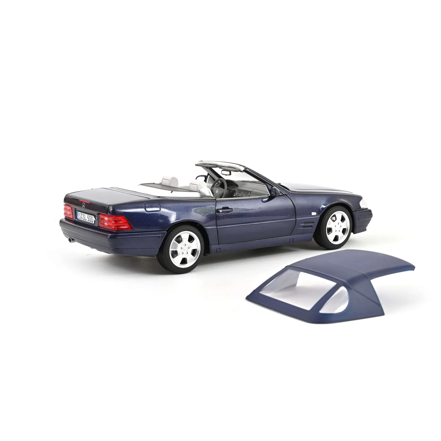 Norev Mercedes-Benz SL 500 1999 miniature 1/18 bleu foncé