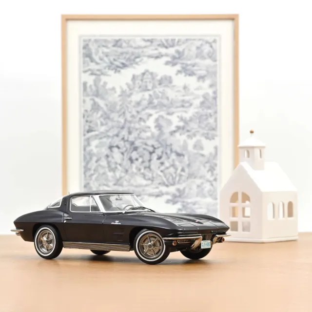 Norev Chevrolet Corvette Sting Ray 1963 miniature 1/18 bleu