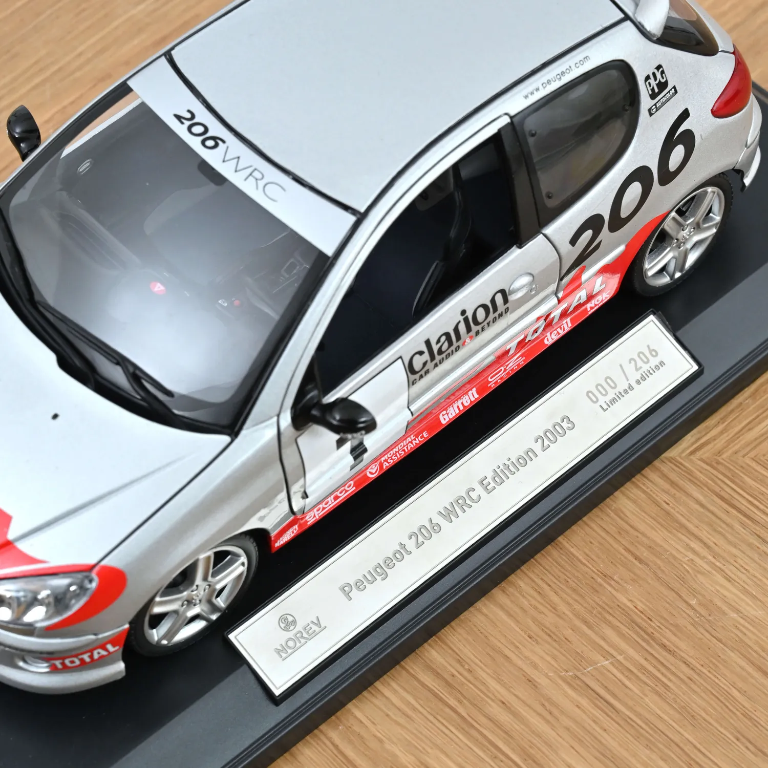 Norev Peugeot 206 WRC Edition 2003 miniature 1/18 206 ex