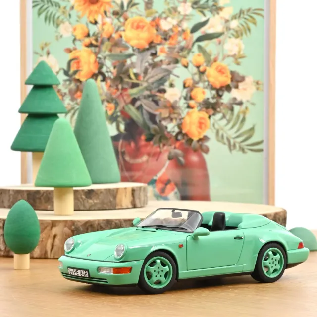 Norev Porsche 911 Speedster 1993 miniature 1/18 vert menthe 200 pcs