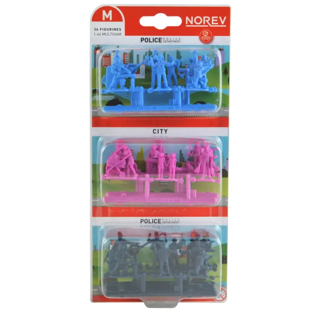 Norev Multigam blister 36 figurines 1/64 assorties