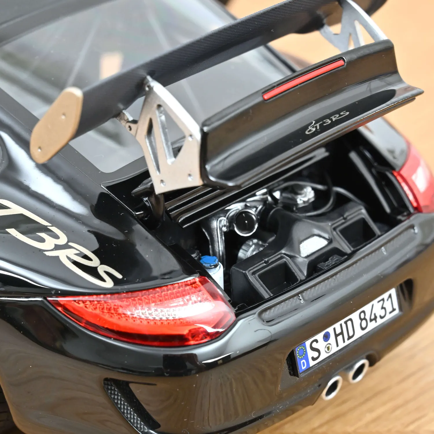 Norev Porsche 911 GT3 RS 2009 miniature 1/18 noir