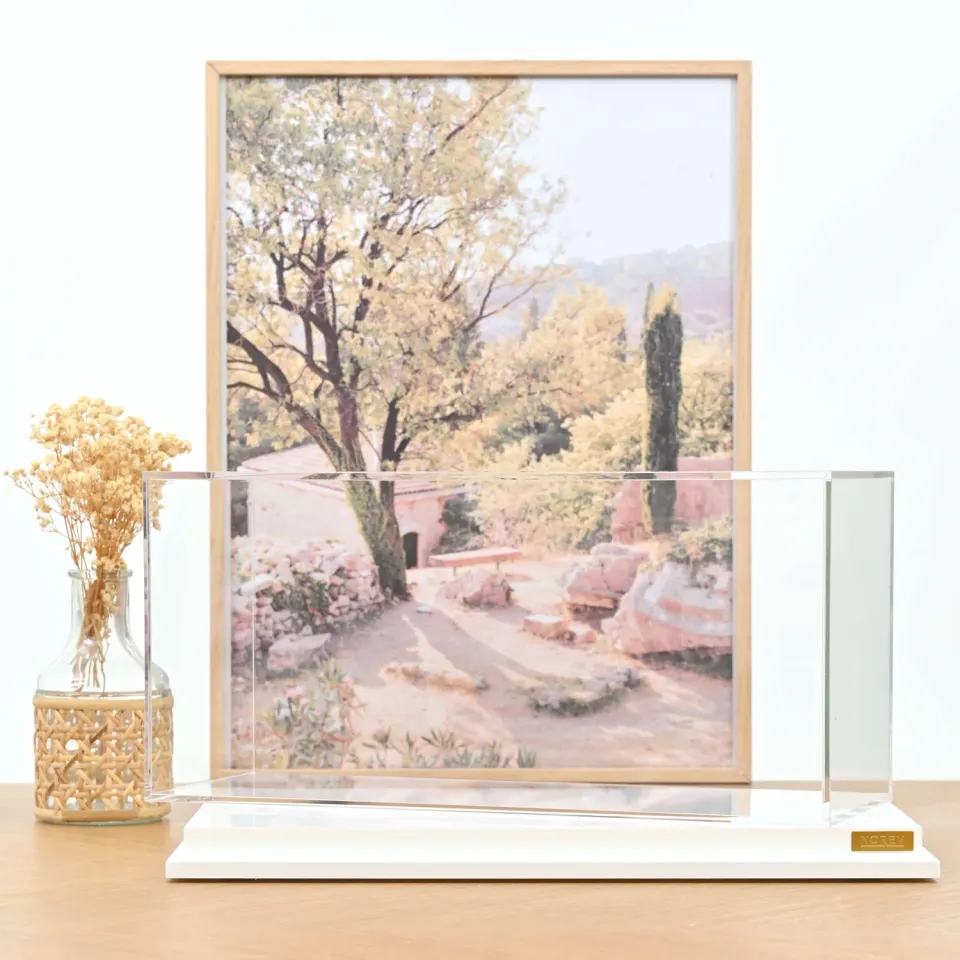 Norev Boîte Vitrine Blanche 1/18 Voiture Miniature Acrylique