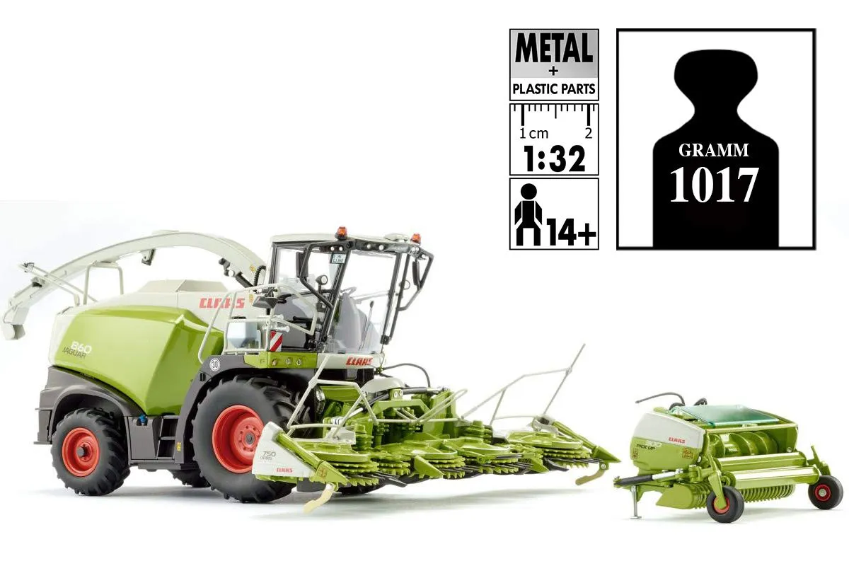 Siku Claas Jaguar 7812 ensileuse miniature 1/32 métal