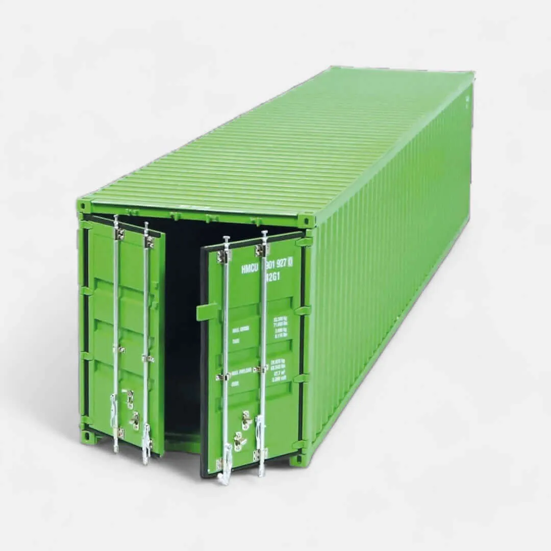 NZG Remorque EU Conteneur 40ft miniature 1:18 vert
