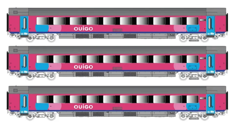 MINIS I11 OUIGO coffret 3 voitures voyageurs A+B+B Ep VI