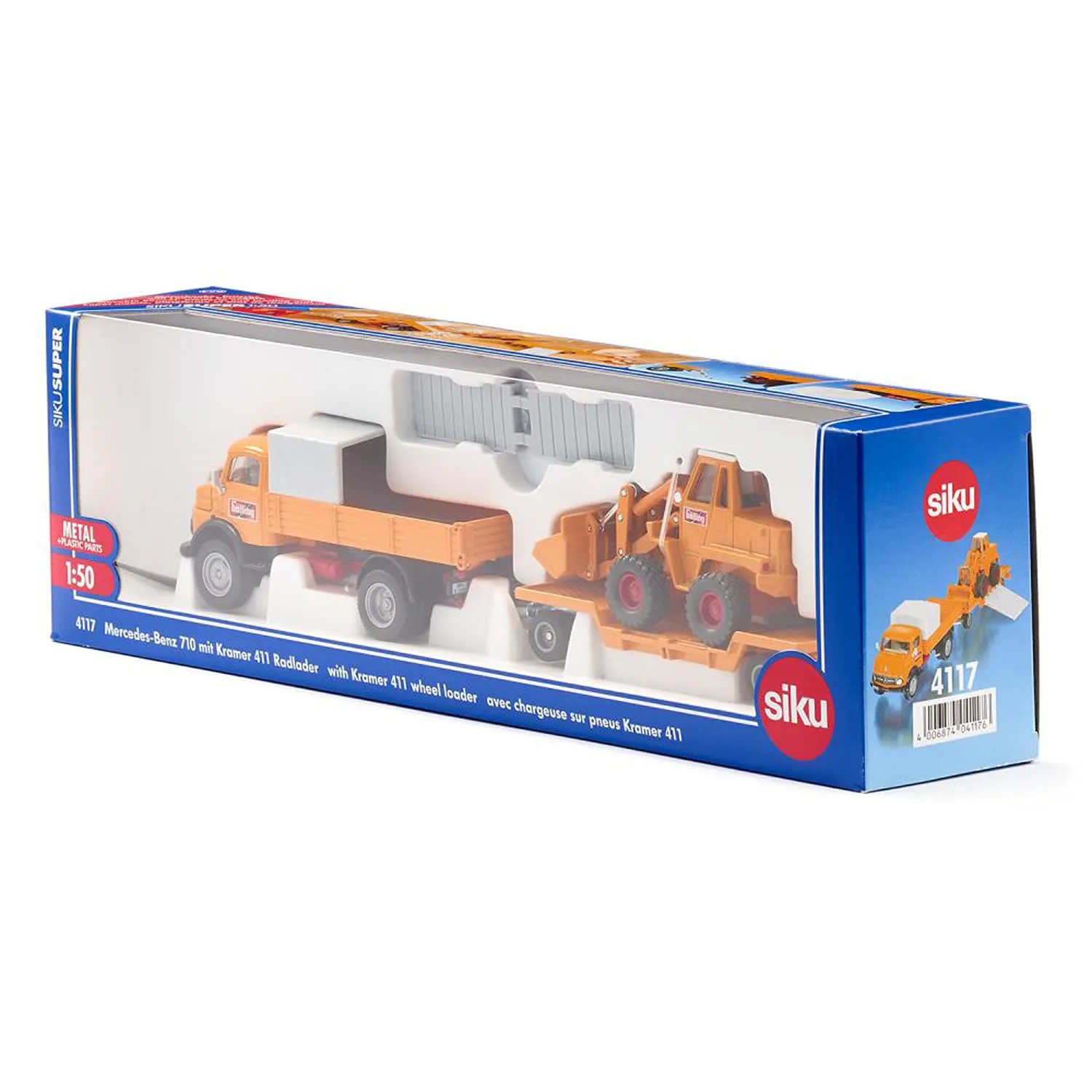 Siku Super 4117 Mercedes 710 Kramer miniature 1/50 jaune