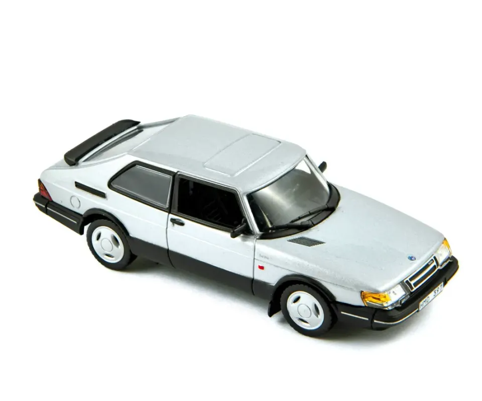 Norev Saab 900 Coupé Turbo 16S 1989 miniature 1/43 argent