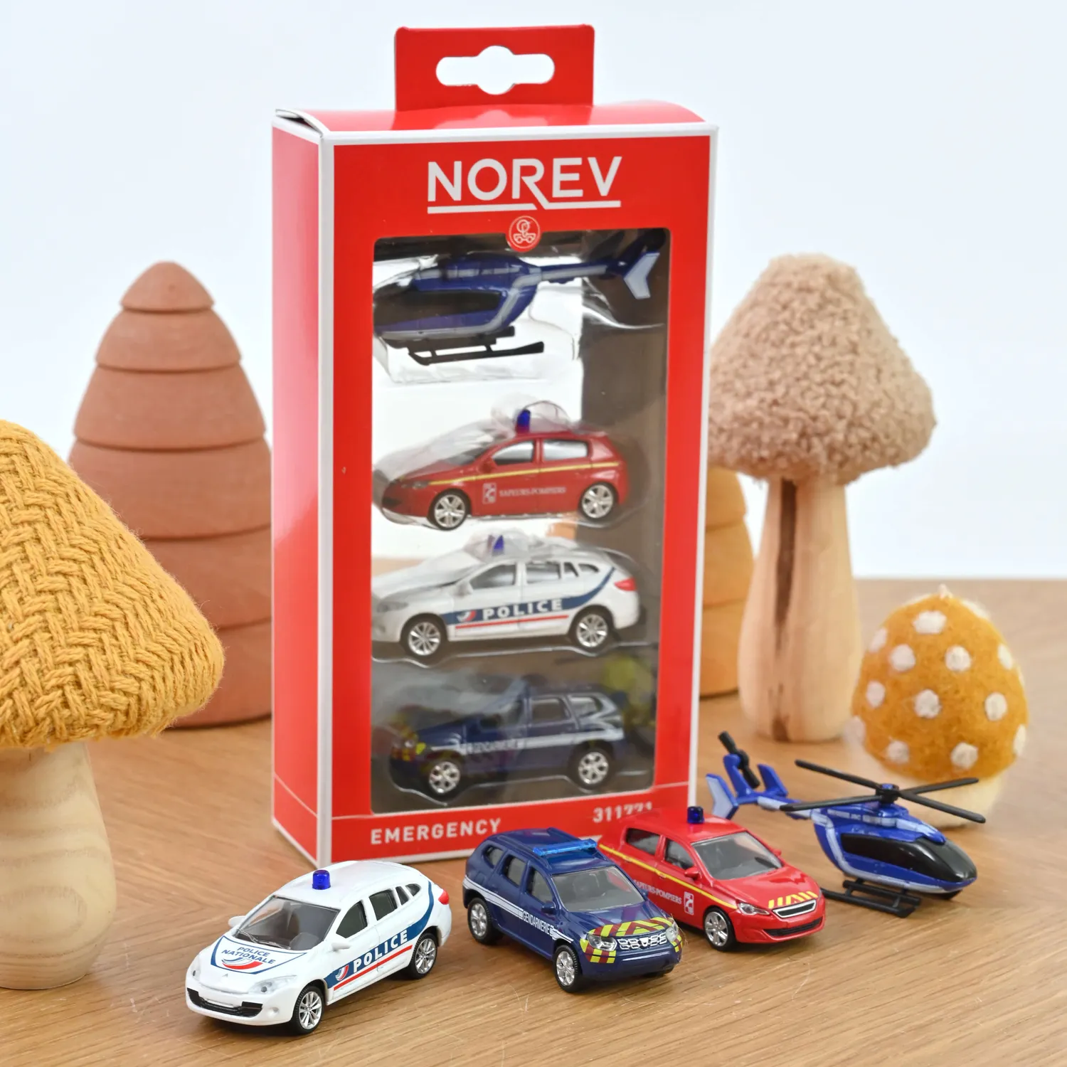 Norev Pack Urgences 4 miniatures 1/64 assortiment aléatoire