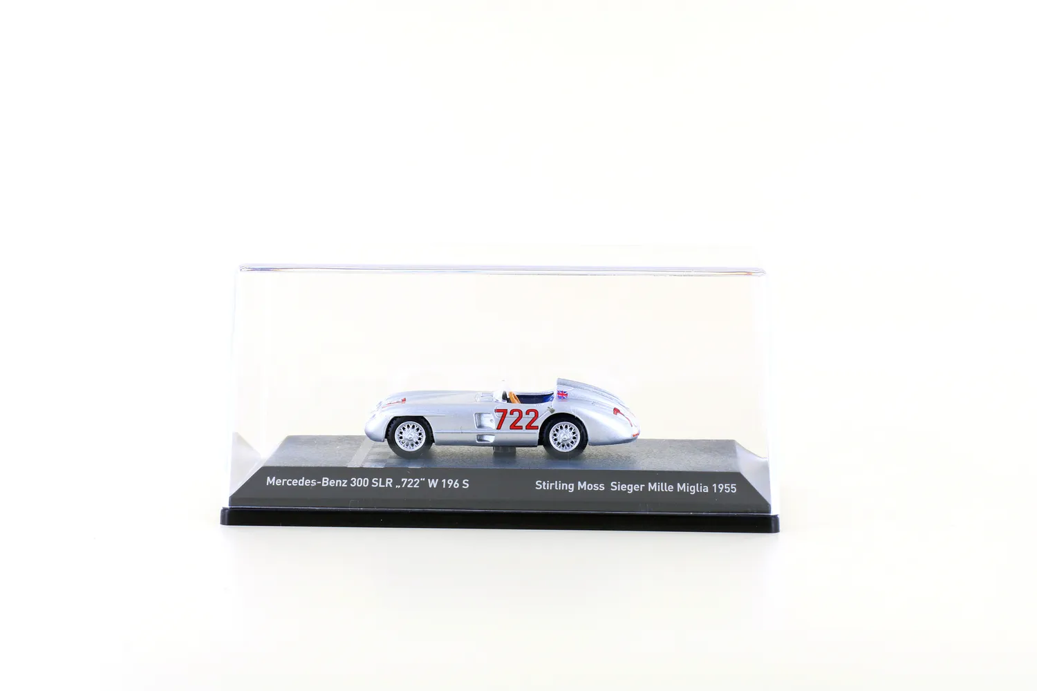 MINIS Mercedes-Benz 300 SLR N°722 voiture miniature 1/87 argent
