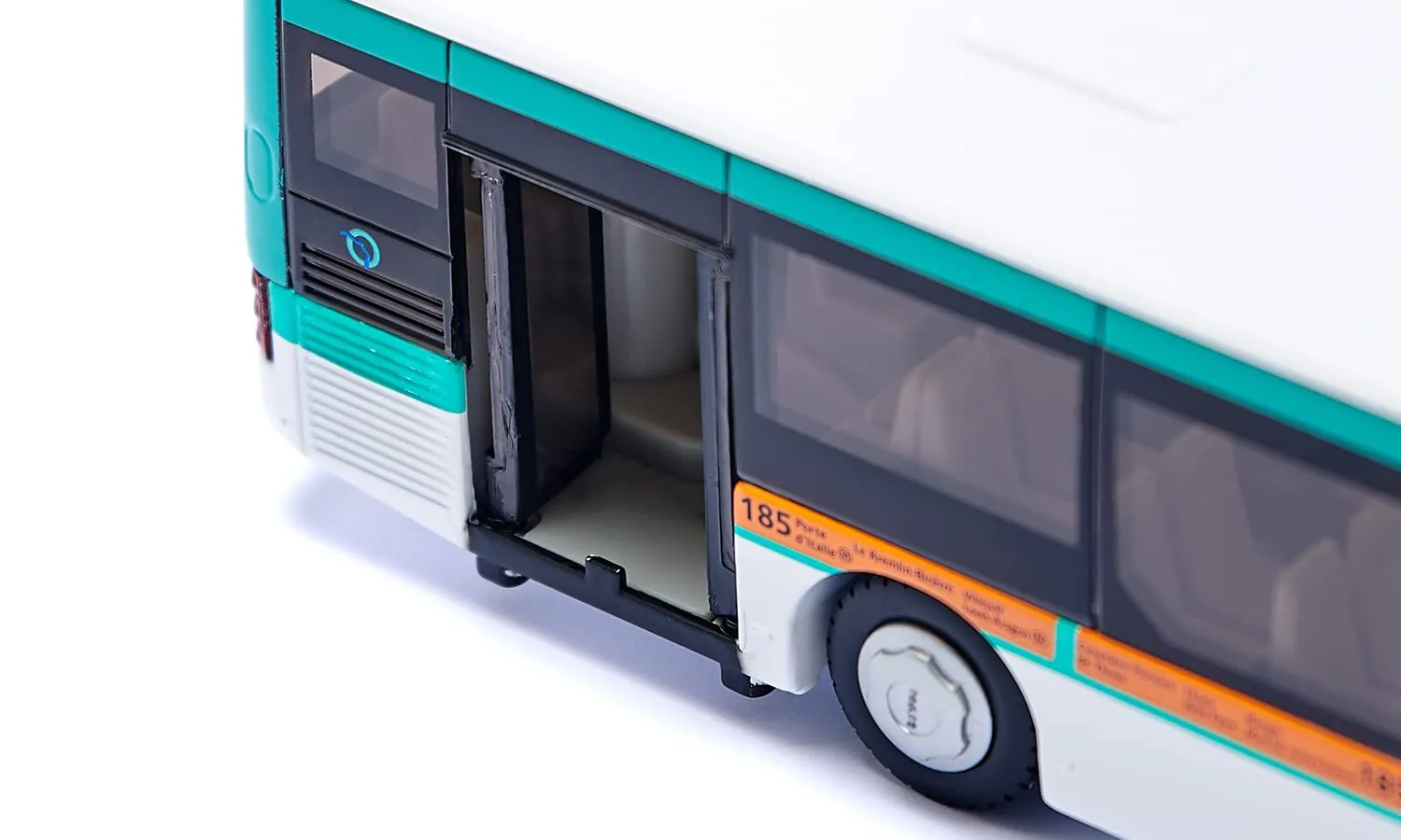 Siku Super 3734001 Bus miniature blanc/turquoise portes ouvrables