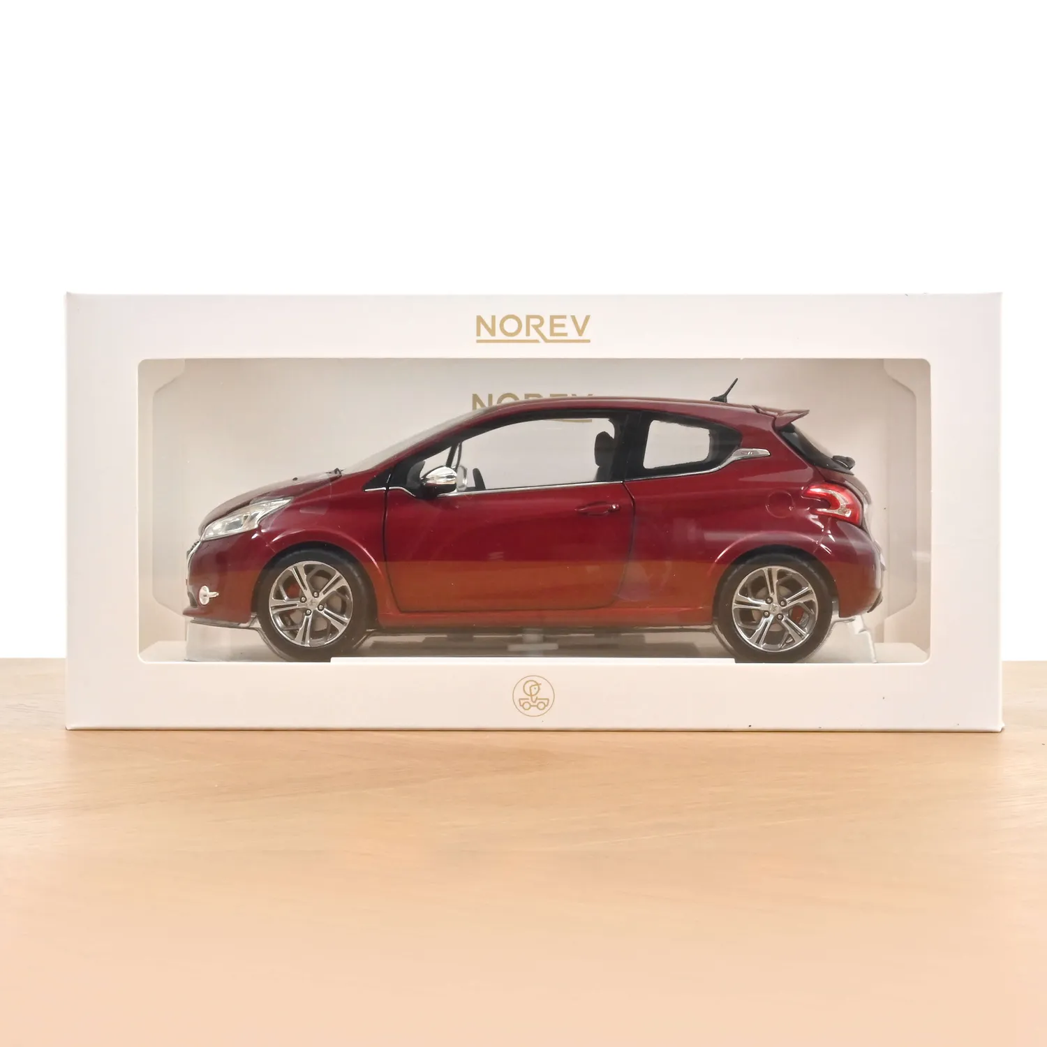 Norev Peugeot 208 GTi 2013 miniature 1/18 rouge rubis 4 ouvrants