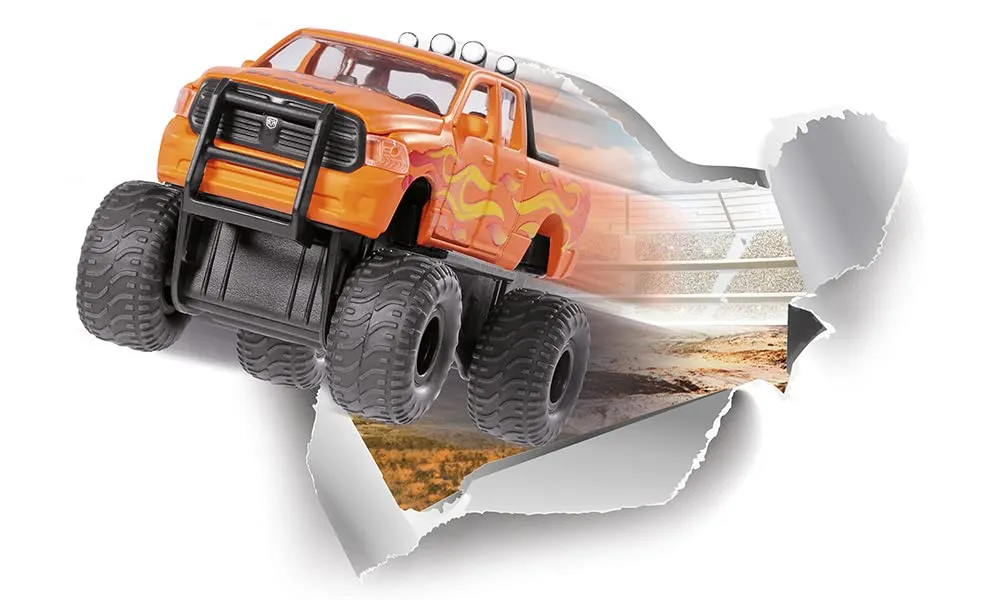 SIKU Super 2358 Dodge RAM 1500 voiture miniature noir/orange pneus ballon