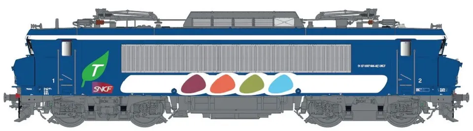 MINIS BB 7613 SNCF locomotive électrique Transilien Ep V-VI