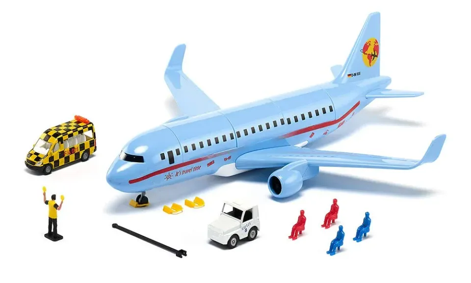 SIKU World 5402 avion de ligne bleu plastique accessoires