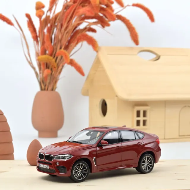 Norev BMW X6 M 2015 miniature 1/18 rouge métallisé SUV