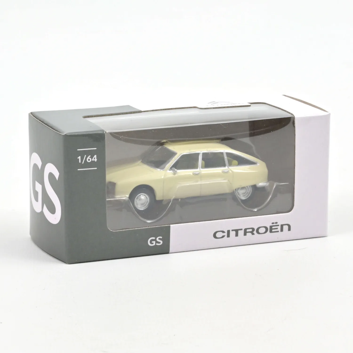 Norev Citroën GS 1971 voiture miniature 1/64 beige érable