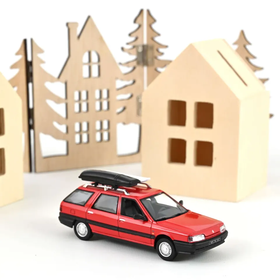 Norev Renault 21 Nevada 1989 miniature 1/43 rouge accessoires