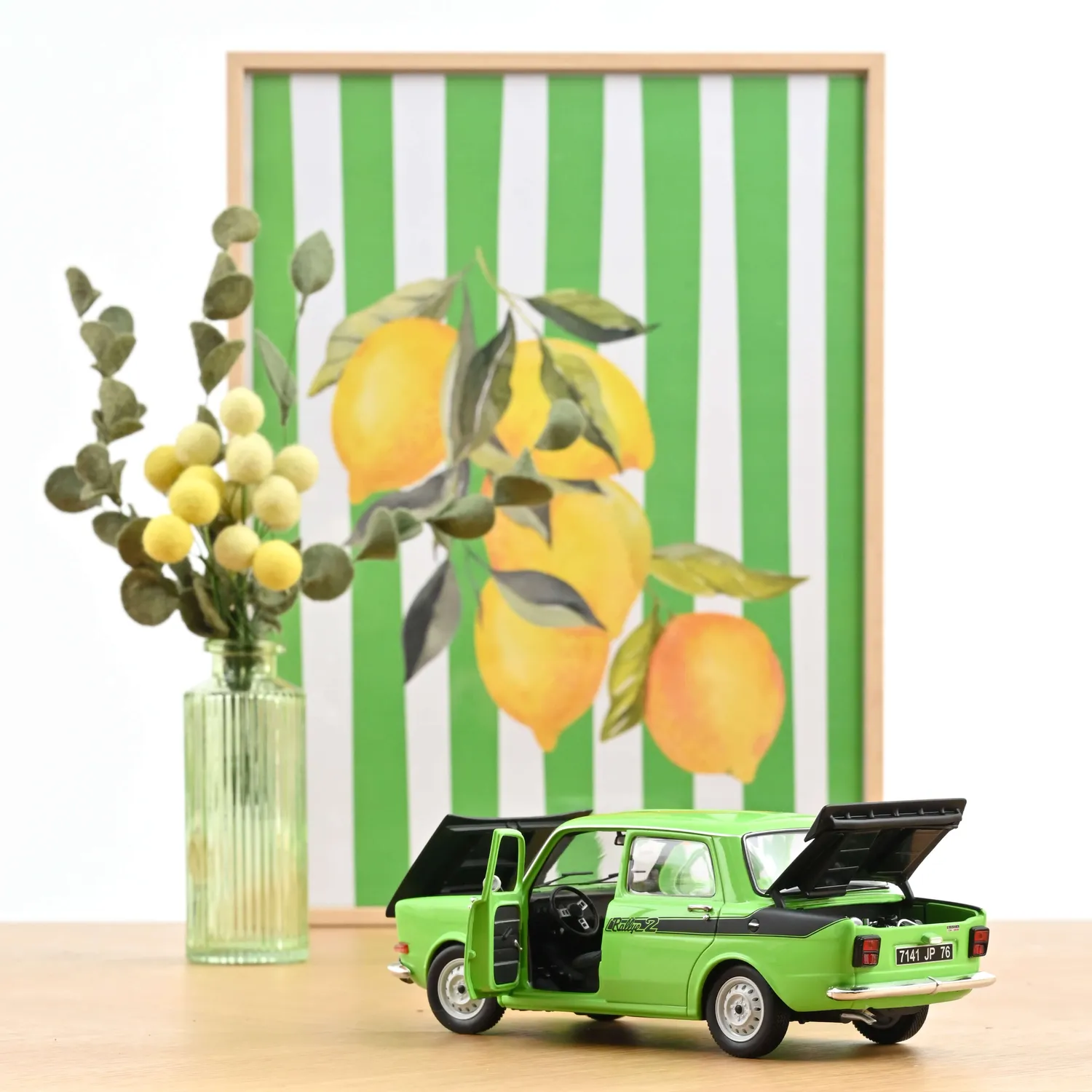 Norev Simca 1000 Rallye 2 1976 miniature 1/18 verte Racing