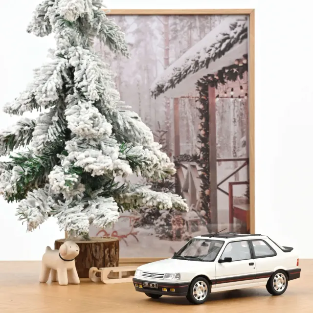 Norev Peugeot 309 GTi 1987 miniature 1/18 blanc Meije