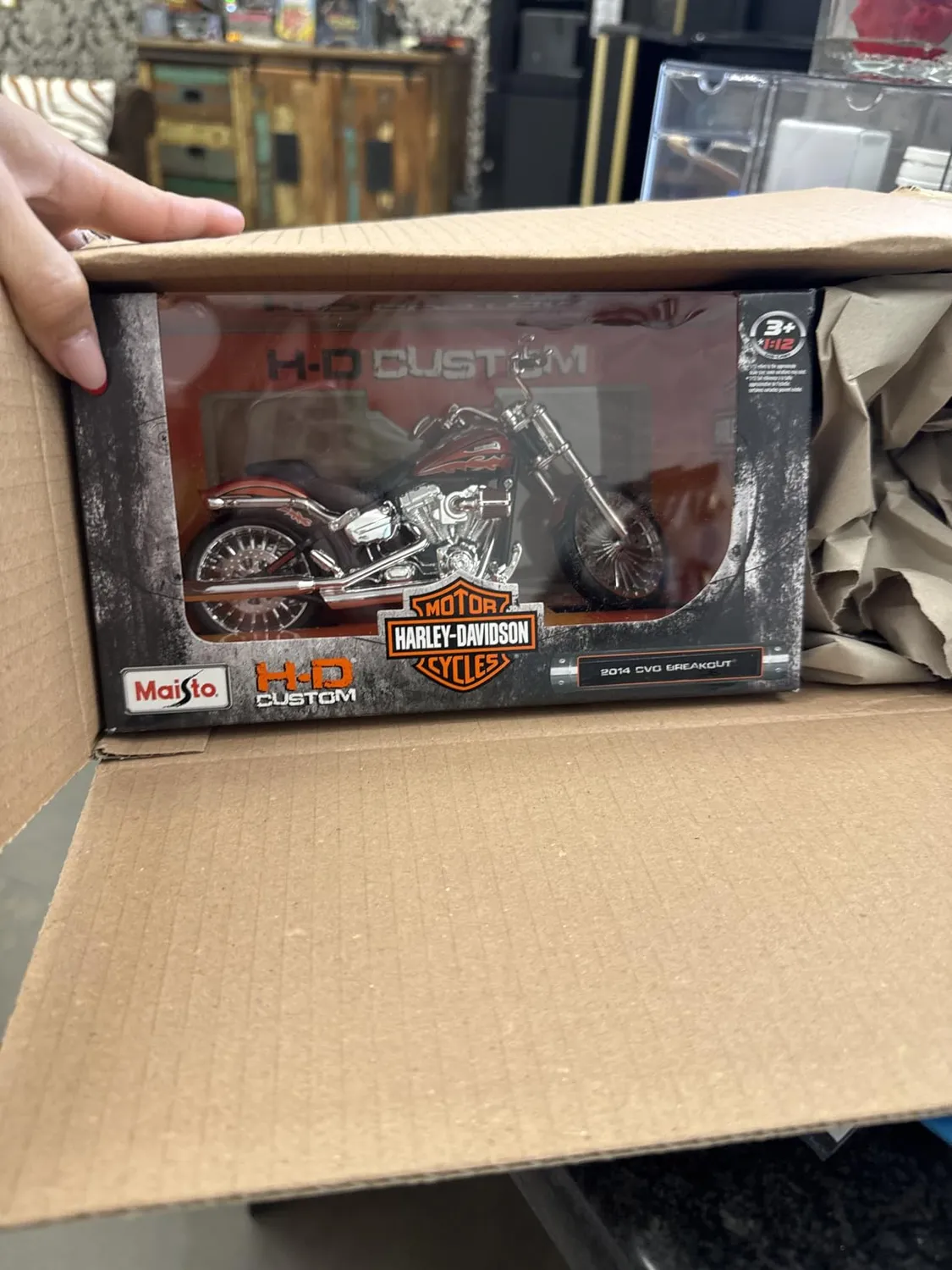 Maisto 1/12 Harley-Davidson moto miniature modèle aléatoire métal