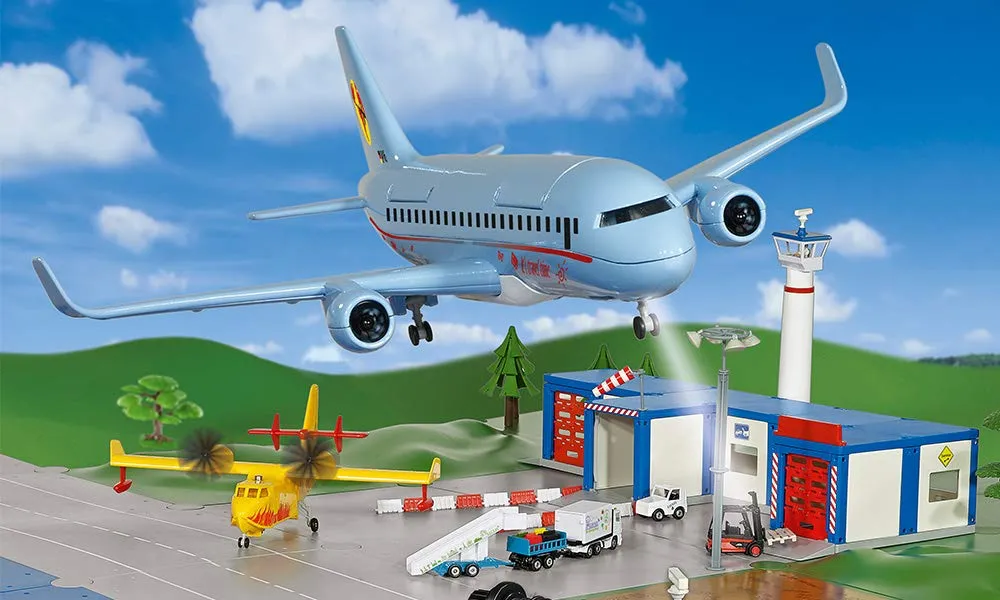 SIKU World 5402 avion de ligne bleu plastique accessoires