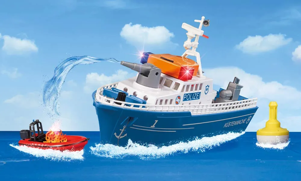 SIKU Super 5401 bateau miniature police bleu flottant