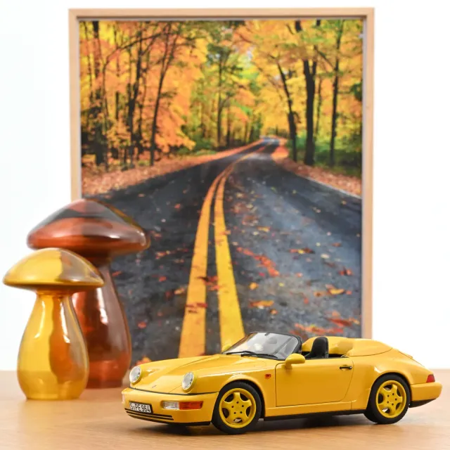 Norev Porsche 911 Speedster 1993 miniature 1/18 jaune Speed
