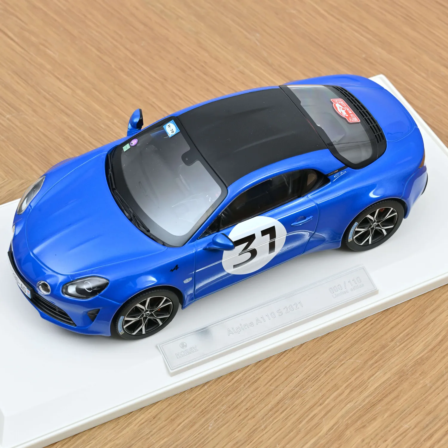 Norev Alpine A110 S Ocon Monte-Carlo 2021 miniature 1/18