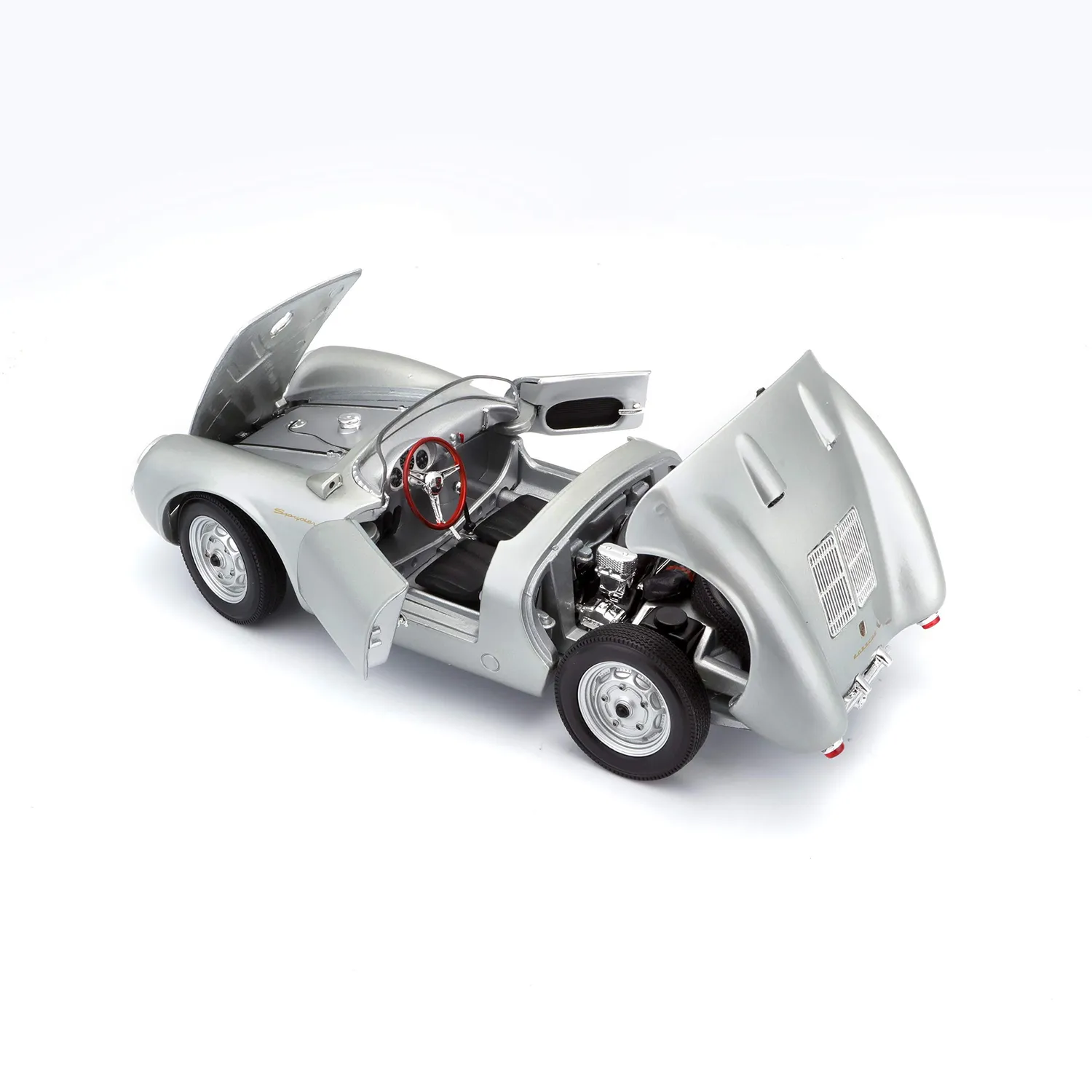 Maisto Porsche 550A Spyder miniature 1/18 grise