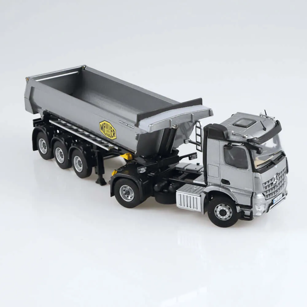 NZG Mercedes-Benz Arocs Meiller camion miniature 1:50 gris