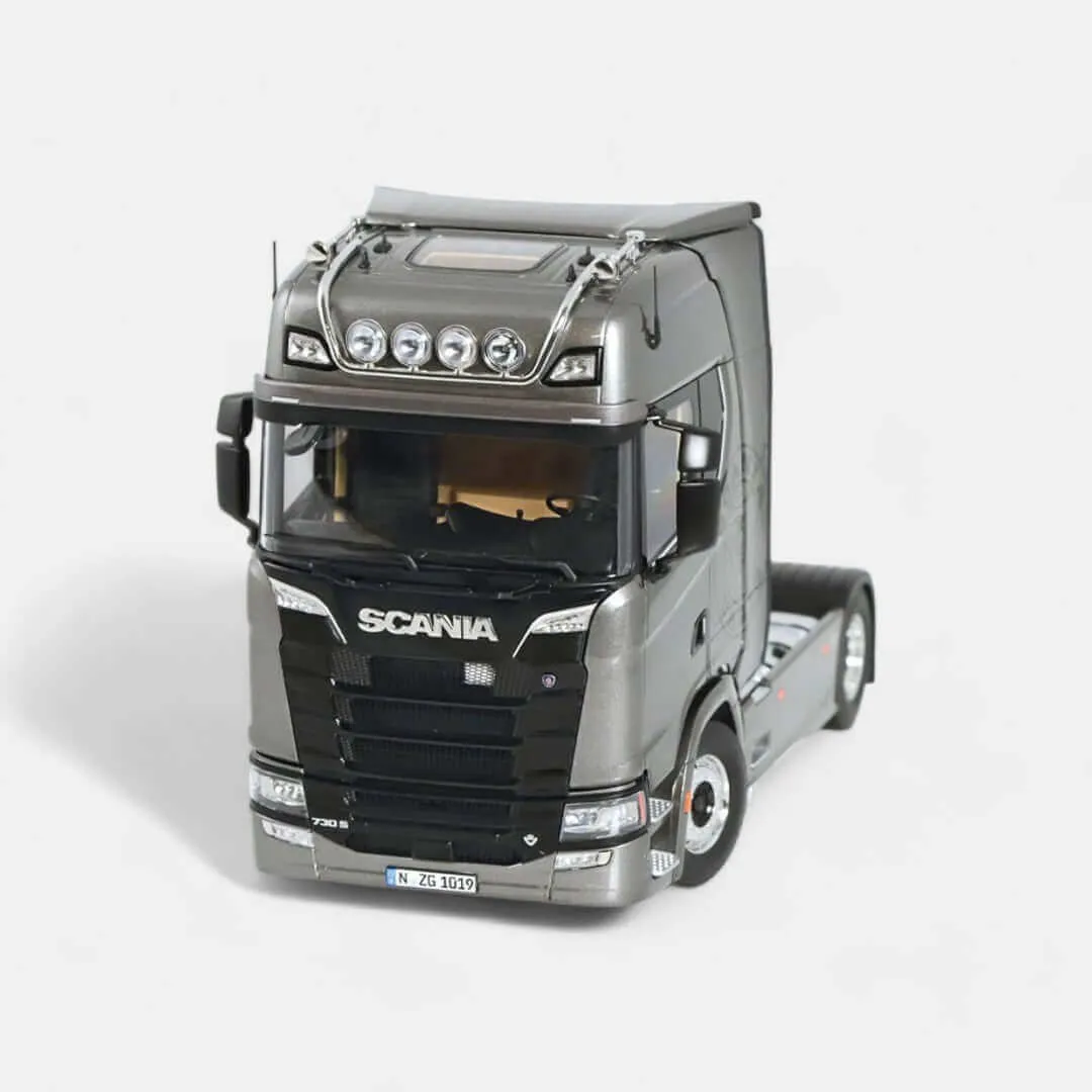NZG Scania 730S V8 camion miniature bleu fiction 1:18