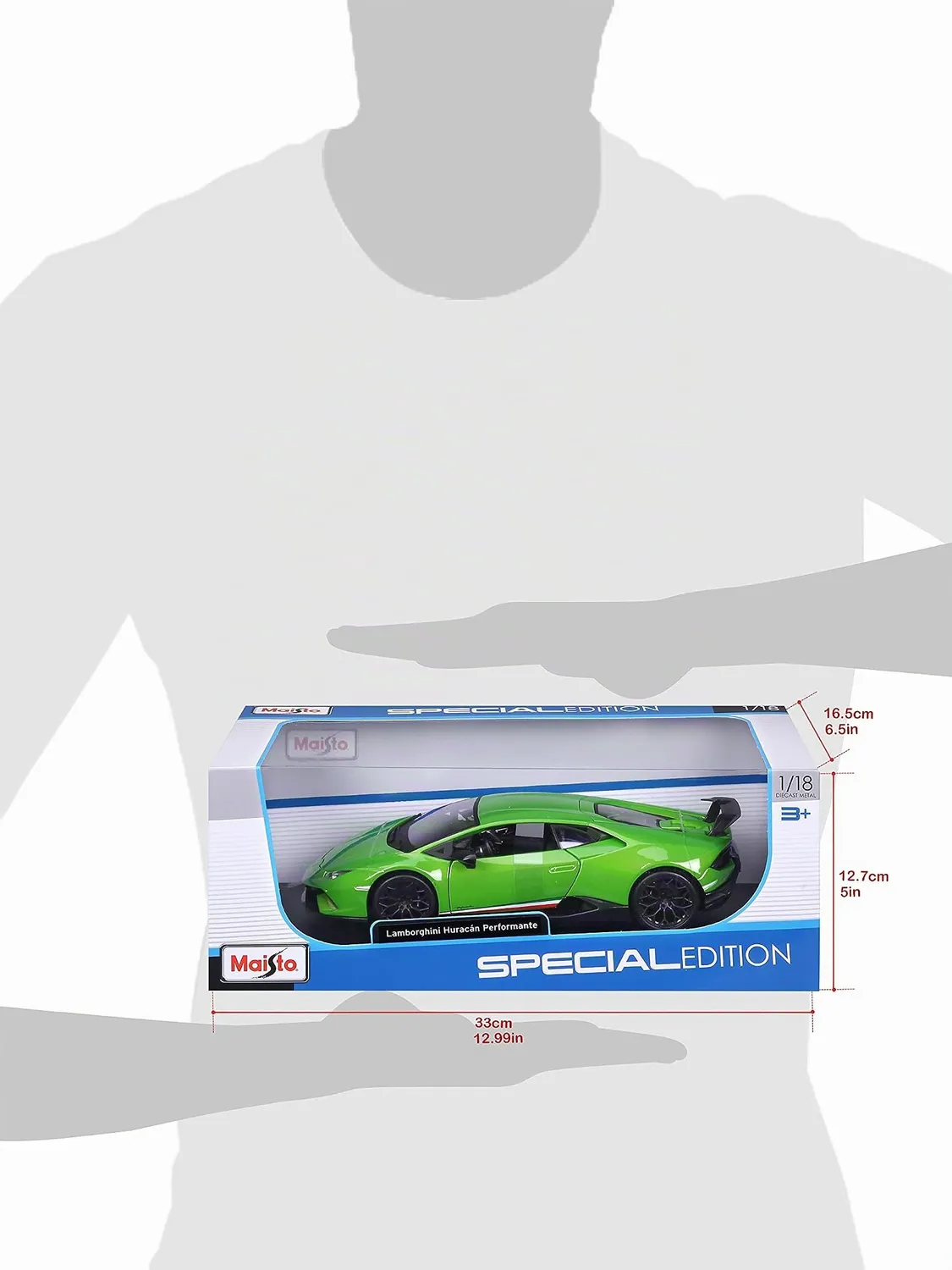 Maisto Lamborghini Huracan Performante miniature métal 1/18 ouvrants