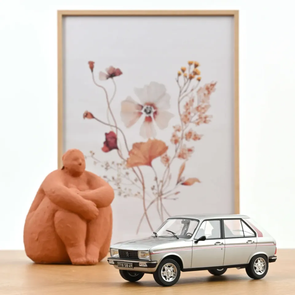 Norev Peugeot 104 S 1981 miniature 1/18 gris 104 ex