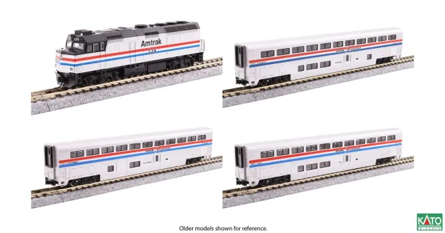 MINIS EMD F40PH Superliner coffret train Amtrak Ep.IV