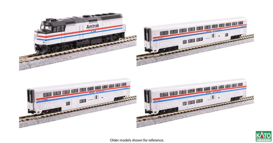 MINIS EMD F40PH Superliner coffret train Amtrak Ep.IV
