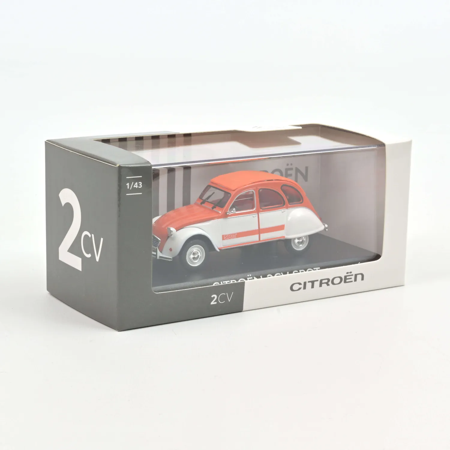 Norev Citroën 2CV Spot 1976 Miniature 1/43 Bicolore