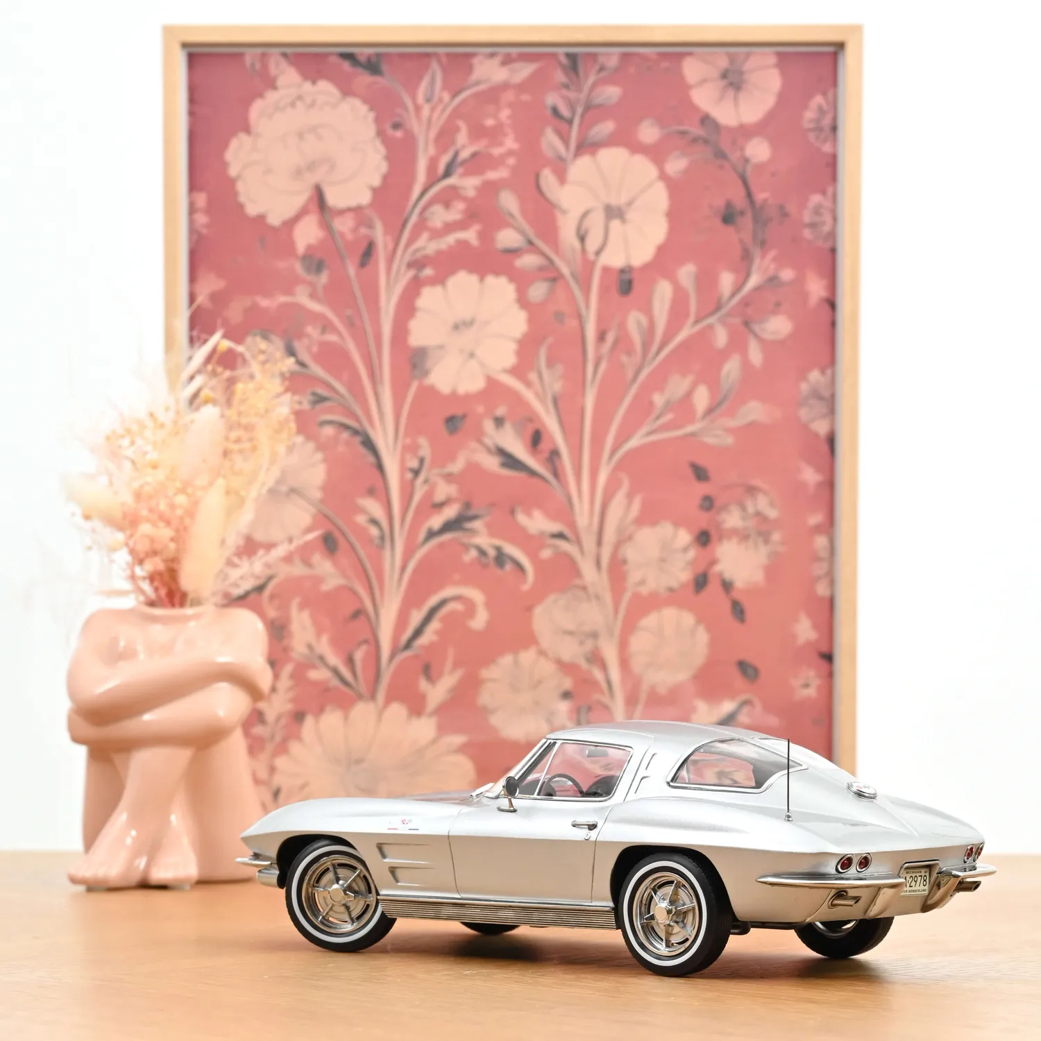 Norev Chevrolet Corvette Sting Ray 1963 miniature 1/18 argent Sebring