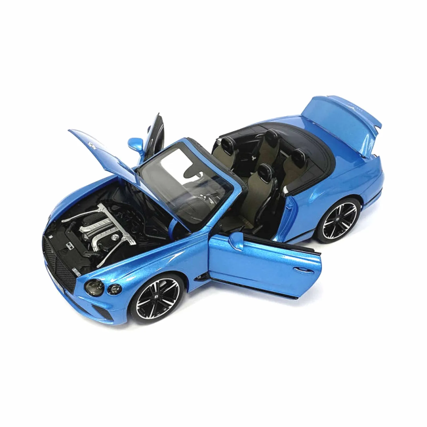 Norev Bentley Continental GT Cabriolet 2019 miniature 1/18 bleue