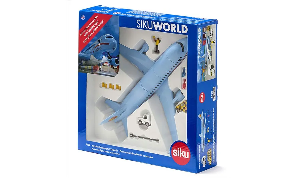 SIKU World 5402 avion de ligne bleu plastique accessoires